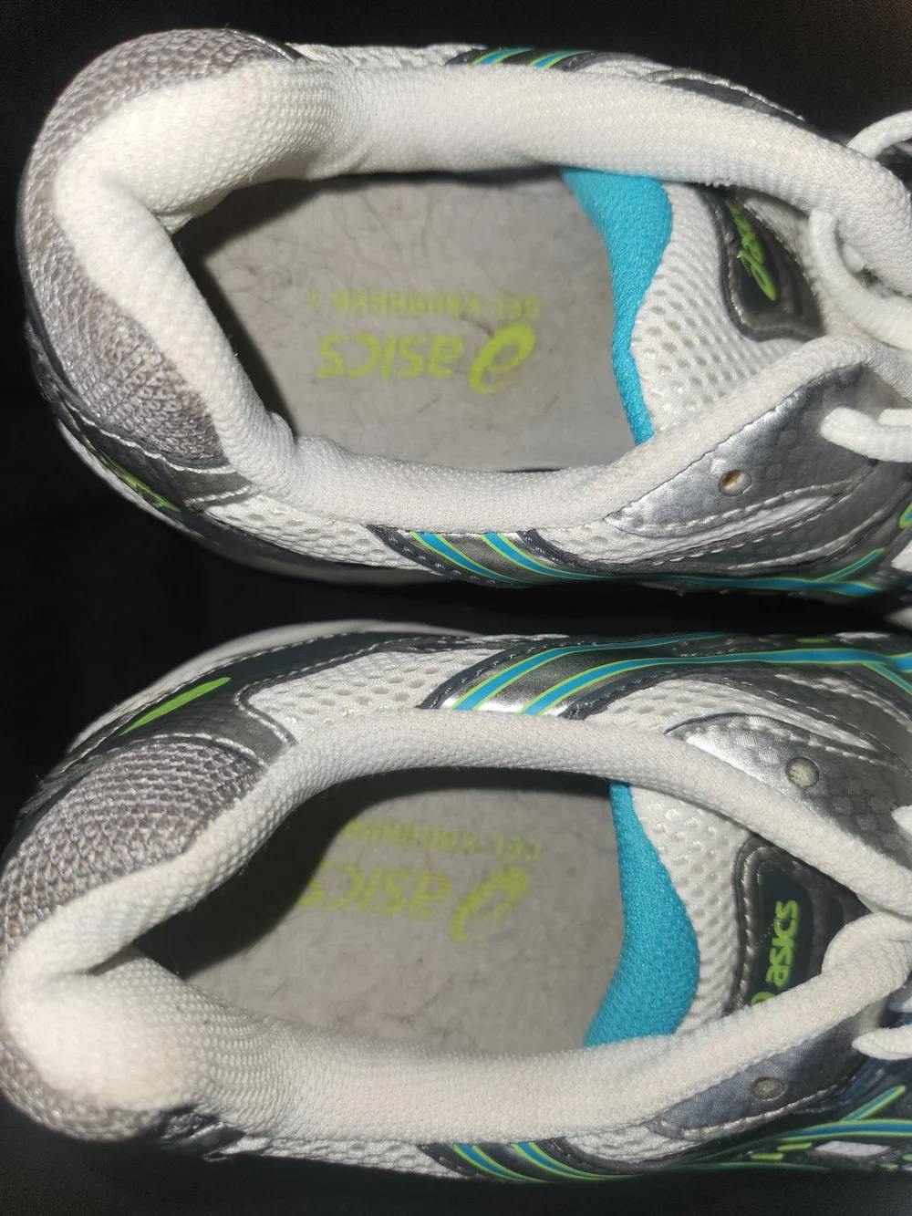 ASICS Gel-Kayano Running Shoes - White with Silver & Blue Accents